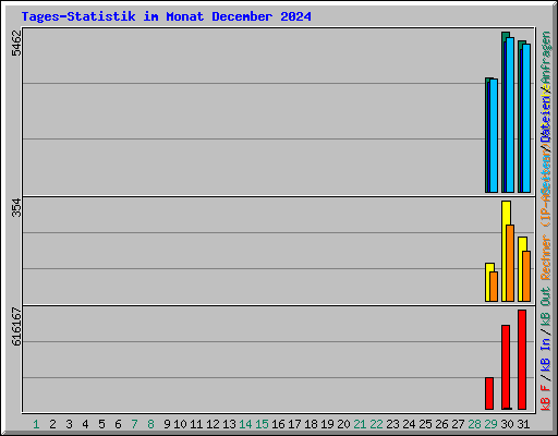 Tages-Statistik im Monat December 2024