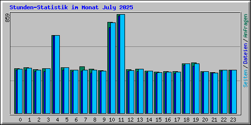 Stunden-Statistik im Monat July 2025